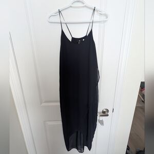 H&M Blue Cross Over Slip Dress